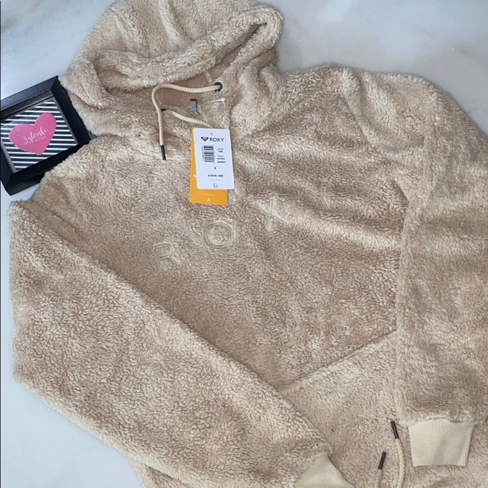 🔥Roxy Pluma Sherpa Hoodie- Women's NWT - Picture 7 of 8